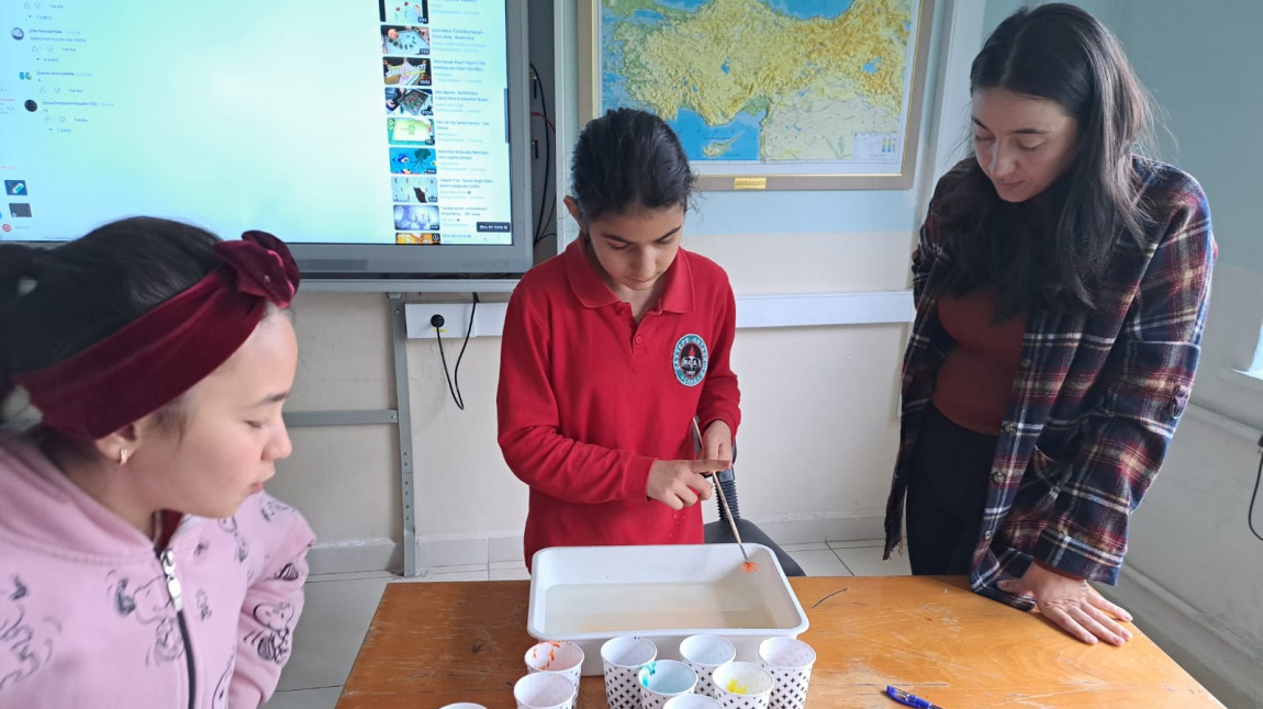 Öğrencilerimiz Ebru Sanatını Öğreniyor...